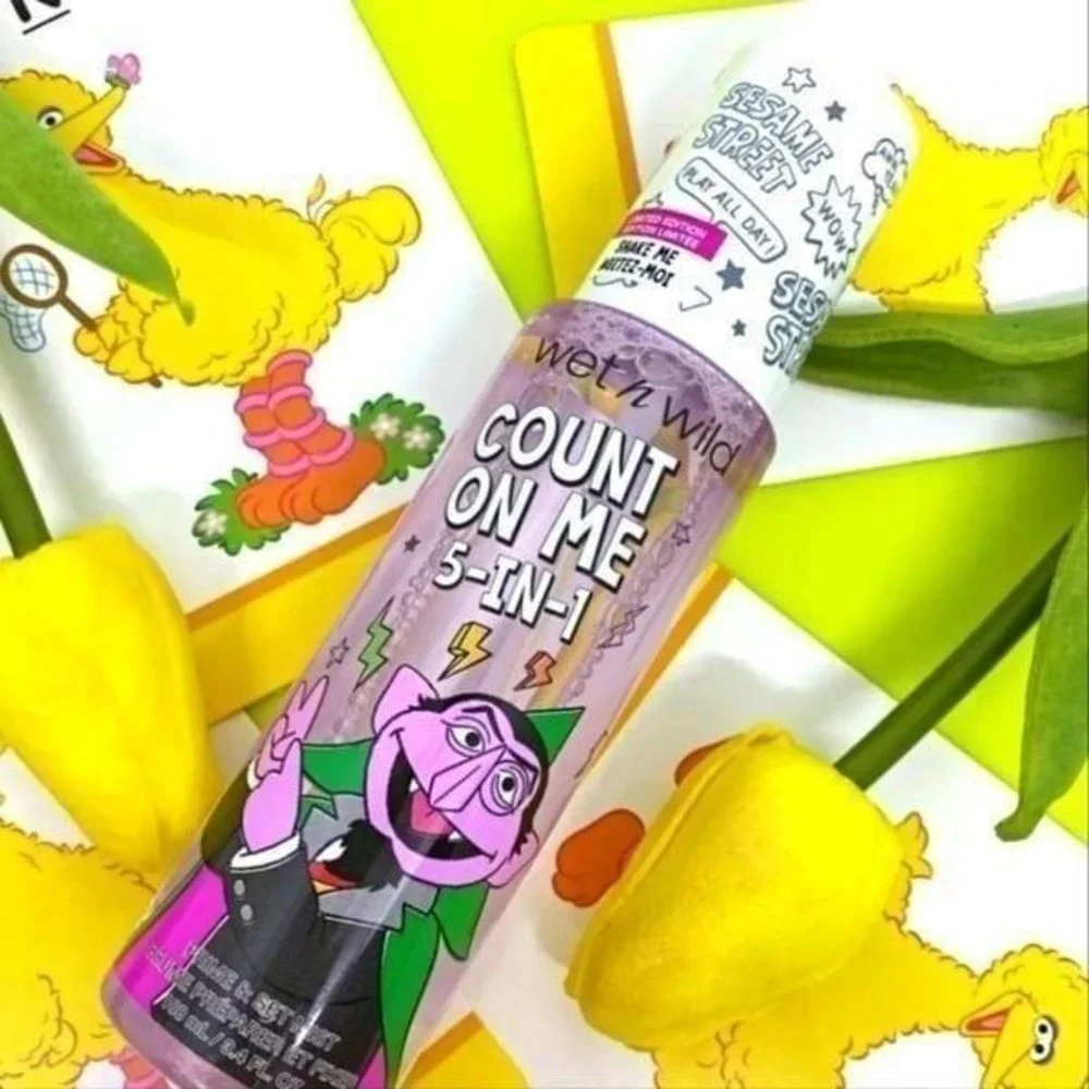 Wet-N-Wild X Sesame Street Count On Me 5-In-1 Prime & Set Mist